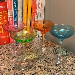 Lilly Pulitzer margarita/coupe glasses